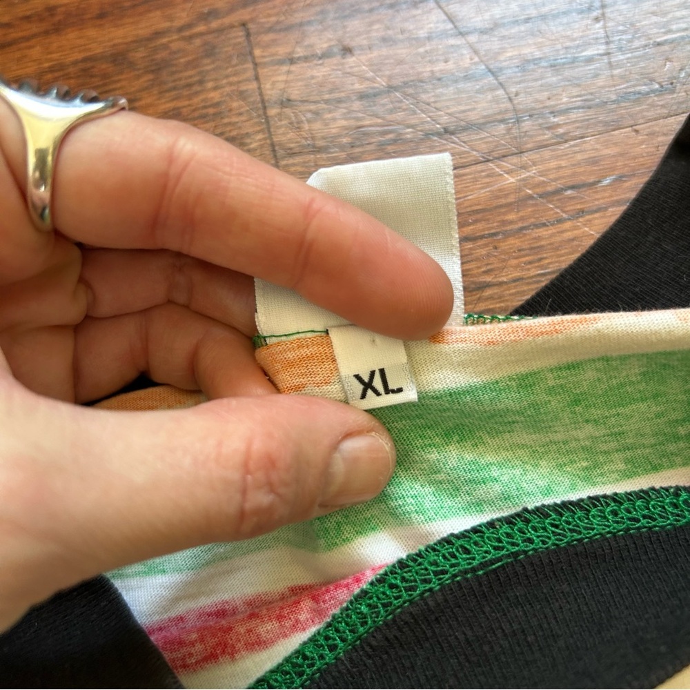 Vintage Benetton Tribal Print Tee - Picture 9 of 9